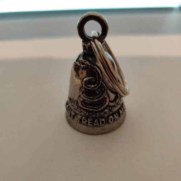 Guardian Bell, Pewter Guardian Bell ,Motorcycle Guardian Bell, Key Chain Bell - Picture 2 of 4